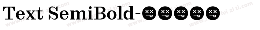 Text SemiBold字体转换